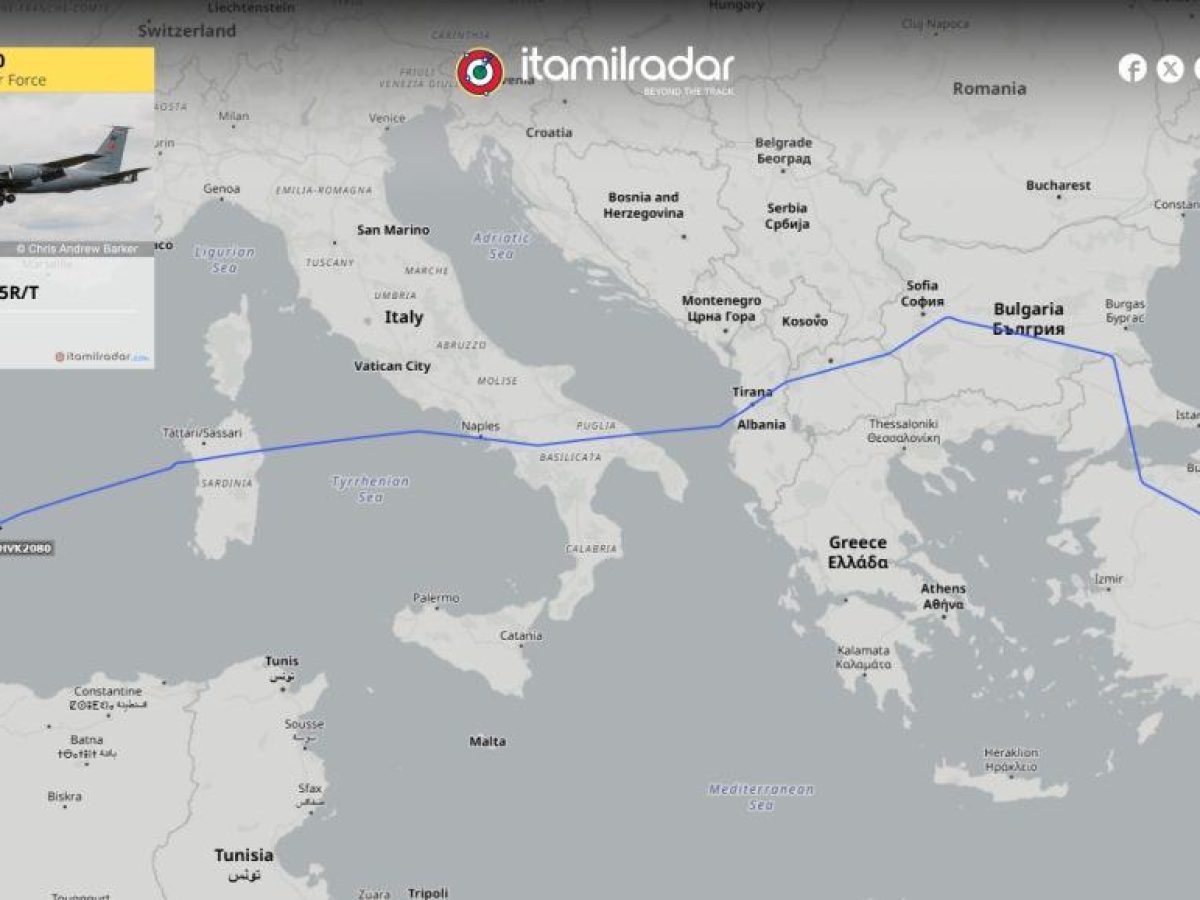 Boeing KC-135 της Τουρκικής Πολεμικής Αεροπορίας παρέκαμψε την Ελλάδα για να πάει Ισπανία