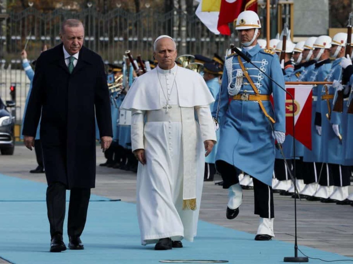 Ο Πάπας Λέων στην Άγκυρα – Η υποδοχή Ερντογάν