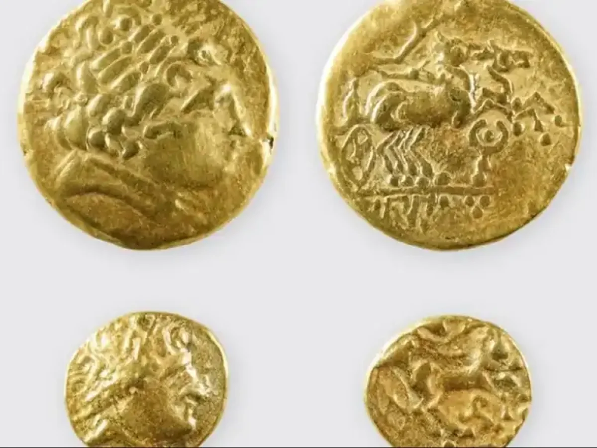 Ελβετία: Αρχαιολόγοι ανακάλυψαν χρυσά νομίσματα με τον Έλληνα θεό Απόλλωνα 2.200 ετών