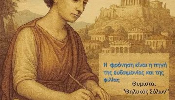 Η επικουρεια φιλόσοφος Θυμιστα, η ονομαζόμενη “θηλυκός Σόλων”