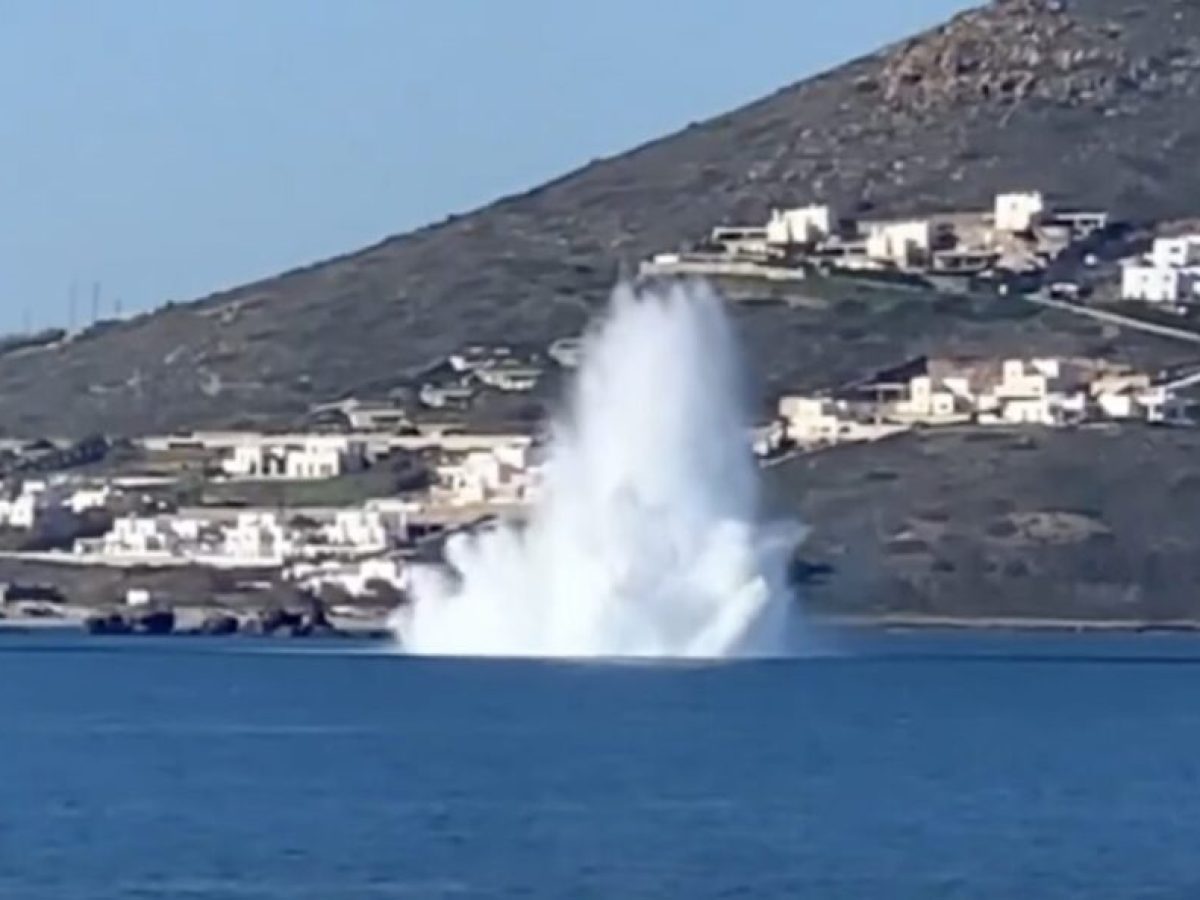 Πολεμικό Ναυτικό: Επιχείρηση εξουδετέρωσης νάρκης στη θάλασσα στη Νάξο – Δείτε βίντεο