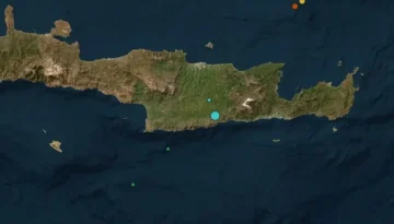 Σεισμός 4,1 Ρίχτερ νοτιοανατολικά της Κρήτης