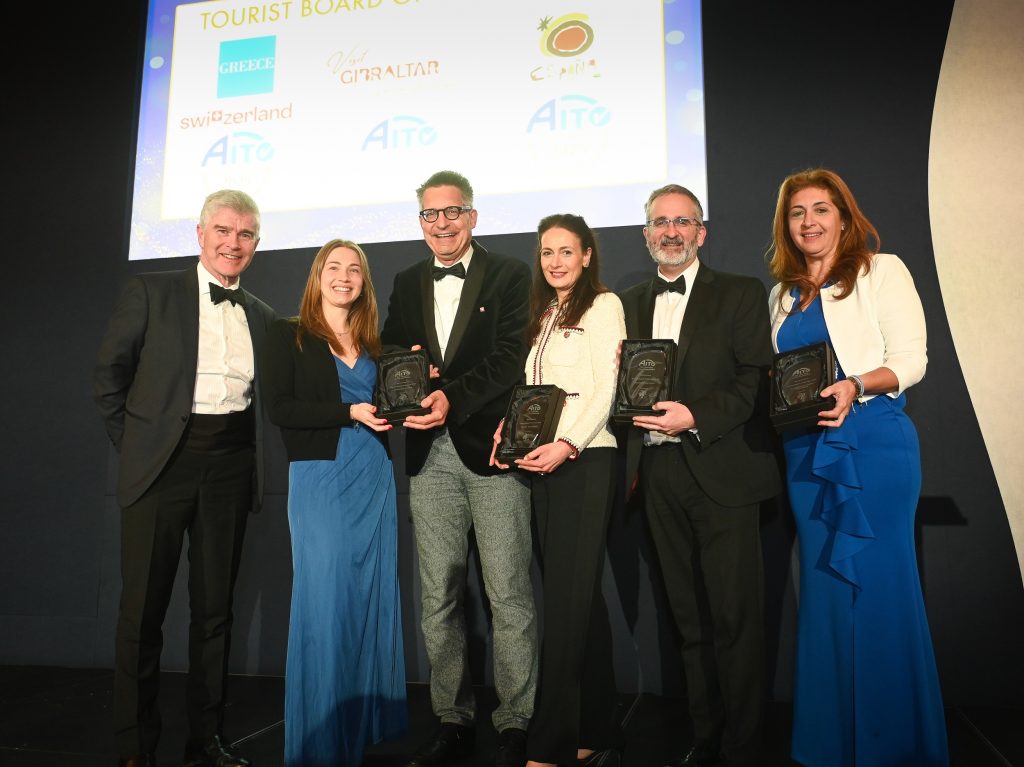 Διάκριση του ΕΟΤ στα βραβεία της βρετανικής Ένωσης Ανεξάρτητων Tour Operators (AITO)