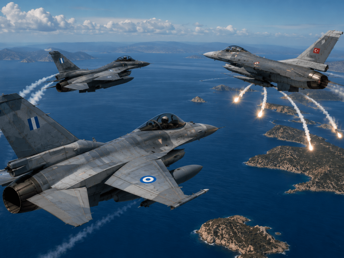 Εμπλοκή ελληνικών F-16 με οπλισμένα τούρκικα μαχητικά στο Αιγαίο