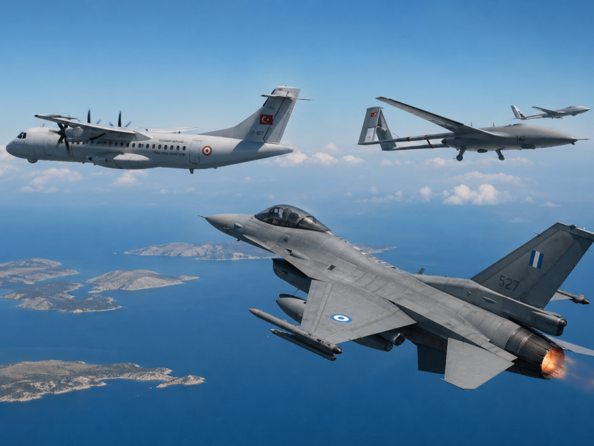 Τουρκικό ATR-72 προέβη σε 5 παραβιάσεις …Αναχαιτίστηκε απο Μαχητικά στο Β.Α Αιγαίο