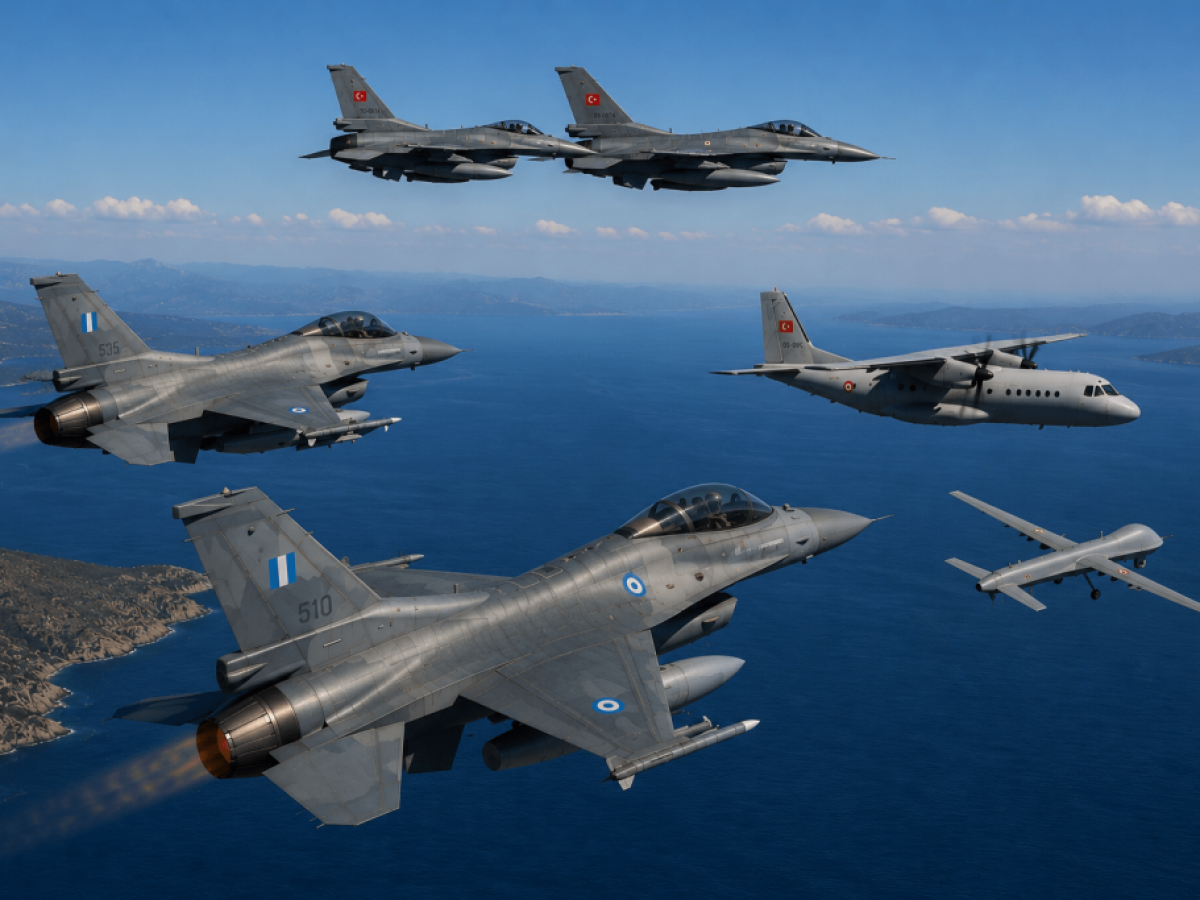 Τουρκικά F-16 οπλισμένα στο Νοτιοανατολικό Αιγαίο – 4 παραβάσεις στο FIR Αθηνών