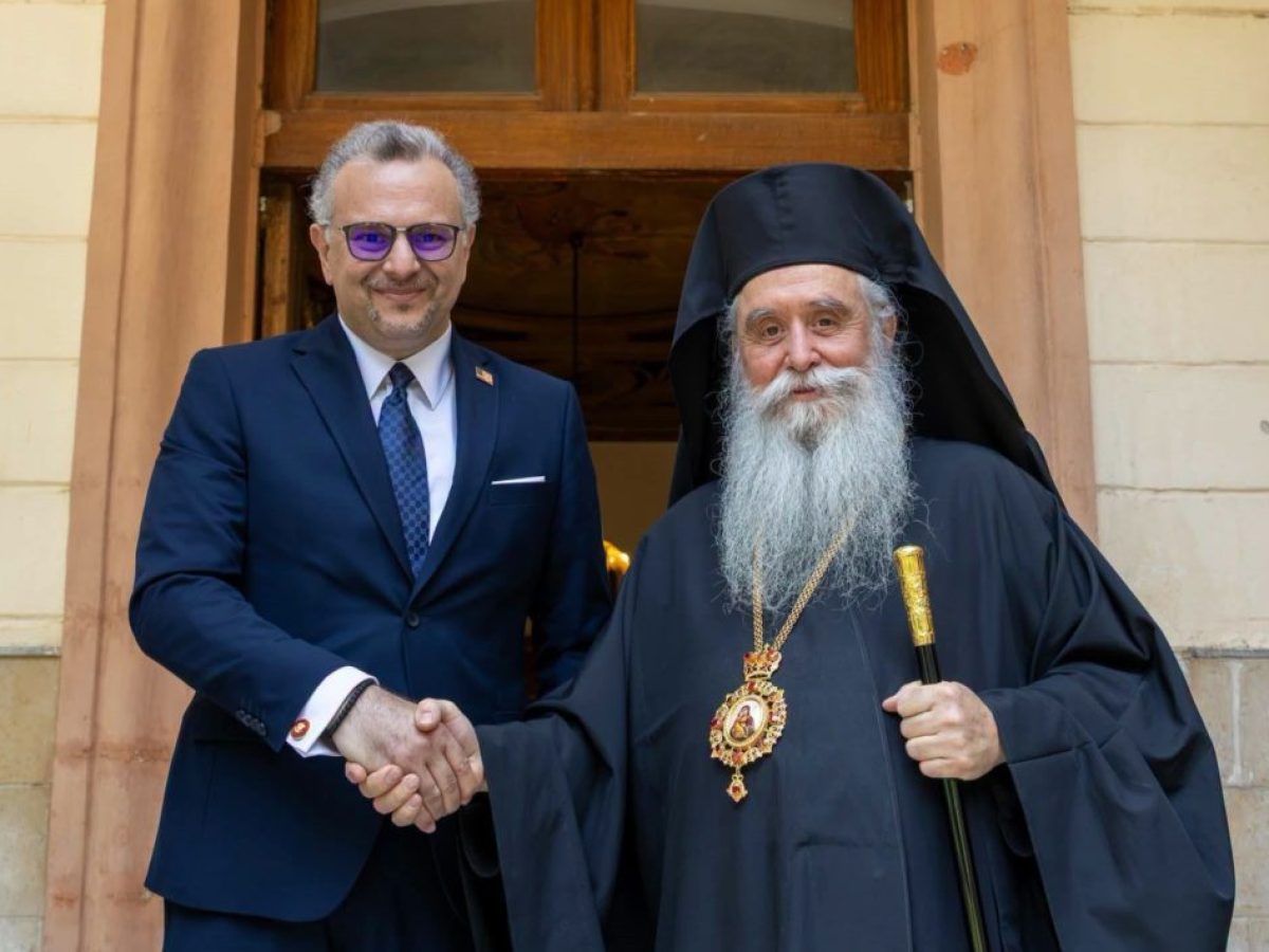 Συνάντηση του Αρχιεπισκόπου Συμεών με τον Μασάντ Μπούλος – Μήνυμα στήριξης Τράμπ για τη διατήρηση του status quo της Μονής Σινά