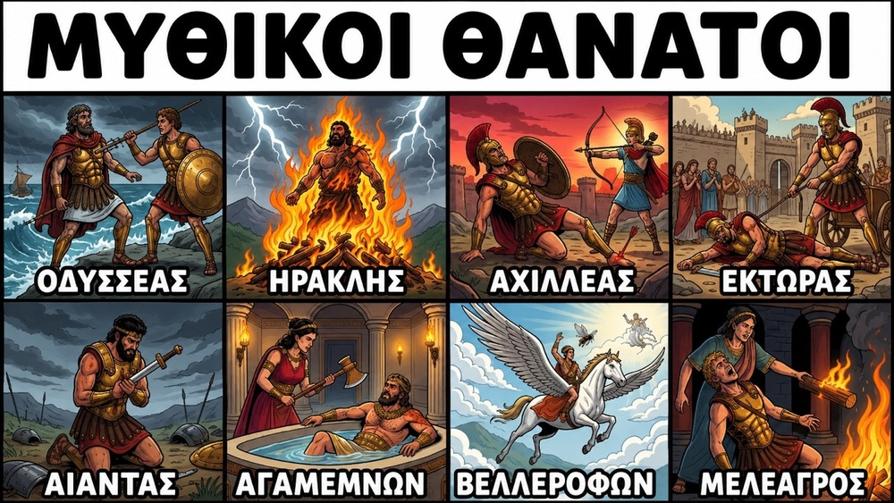 Πώς Πέθανε Κάθε Ήρωας Της Ελληνικής Μυθολογίας | Το Τραγικό Τέλος Των Μεγαλύτερων Θρύλων Της Ελλάδας