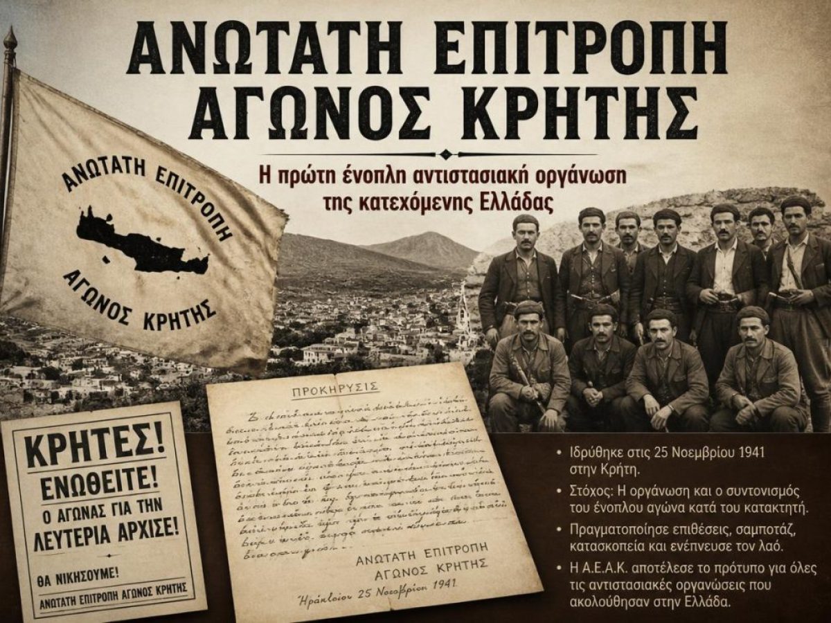 &Alpha;&nu;&omega;&tau;ά&tau;&eta; &Epsilon;&pi;&iota;&tau;&rho;&omicron;&pi;ή &Alpha;&gamma;ώ&nu;&omicron;&sigmaf; &Kappa;&rho;ή&tau;&eta;&sigmaf;: &Eta; &pi;&rho;ώ&tau;&eta; έ&nu;&omicron;&pi;&lambda;&eta; &alpha;&nu;&tau;&iota;&sigma;&tau;&alpha;&sigma;&iota;&alpha;&kappa;ή &omicron;&rho;&gamma;ά&nu;&omega;&sigma;&eta; &tau;&eta;&sigmaf; &kappa;&alpha;&tau;&epsilon;&chi;ό&mu;&epsilon;&nu;&eta;&sigmaf; &Epsilon;&lambda;&lambda;ά&delta;&alpha;&sigmaf;