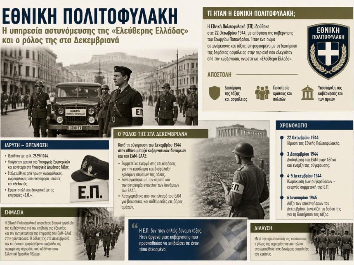 &Epsilon;&theta;&nu;&iota;&kappa;ή &Pi;&omicron;&lambda;&iota;&tau;&omicron;&phi;&upsilon;&lambda;&alpha;&kappa;ή: &Eta; &upsilon;&pi;&eta;&rho;&epsilon;&sigma;ί&alpha; &alpha;&sigma;&tau;&upsilon;&nu;ό&mu;&epsilon;&upsilon;&sigma;&eta;&sigmaf; &tau;&eta;&sigmaf; &laquo;&Epsilon;&lambda;&epsilon;ύ&theta;&epsilon;&rho;&eta;&sigmaf; &Epsilon;&lambda;&lambda;ά&delta;&alpha;&sigmaf;&raquo; &kappa;&alpha;&iota; &omicron; &rho;ό&lambda;&omicron;&sigmaf; &tau;&eta;&sigmaf; &sigma;&tau;&alpha; &Delta;&epsilon;&kappa;&epsilon;&mu;&beta;&rho;&iota;&alpha;&nu;ά