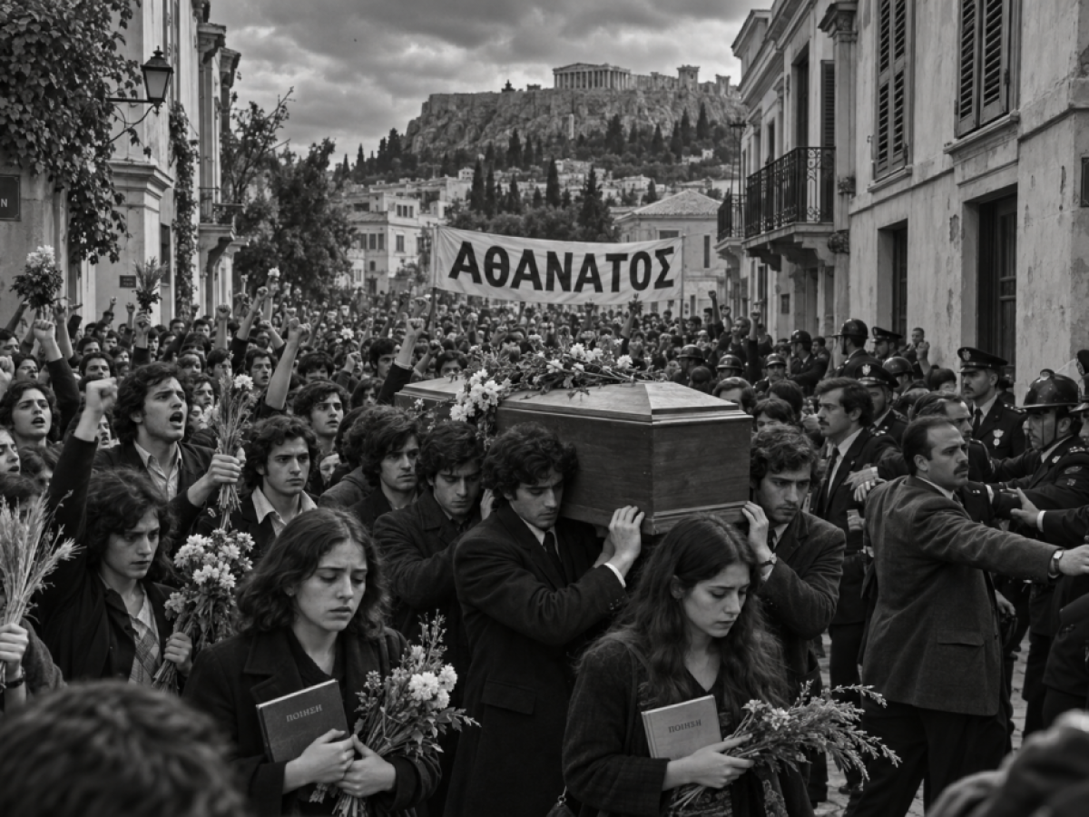 &Eta; &kappa;&eta;&delta;&epsilon;ί&alpha; &tau;&omicron;&upsilon; &Gamma;&iota;ώ&rho;&gamma;&omicron;&upsilon; &Sigma;&epsilon;&phi;έ&rho;&eta; &pi;&omicron;&upsilon; έ&gamma;&iota;&nu;&epsilon; &phi;&omega;&nu;ή &epsilon;&lambda;&epsilon;&upsilon;&theta;&epsilon;&rho;ί&alpha;&sigmaf; &kappa;&alpha;&tau;ά &tau;&eta;&sigmaf; &Chi;&omicron;ύ&nu;&tau;&alpha;&sigmaf;